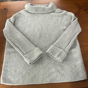 Anthropologie Gray Cowl Neck Sweater